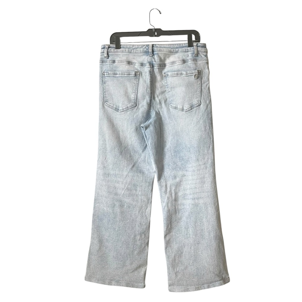 Grace & Lace High Rise Ankle Jeans Women's Size 16 Short Light Wash Stretch - Picture 3 of 5